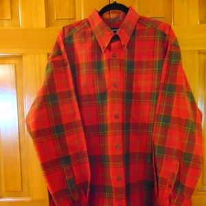 Men's Hathaway Red Plaid Dress Shirt